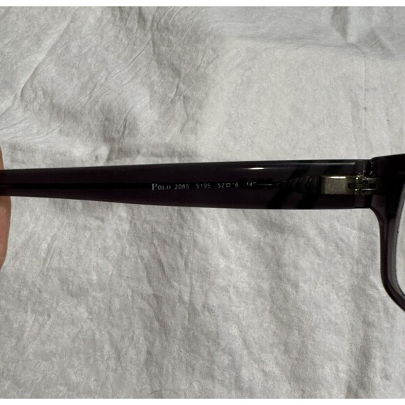 Ralph Lauren Polo Eyeglasses 2085 5195 Smoky Grey Square 52/16/140, FRAMES ONLY - Picture 6 of 8